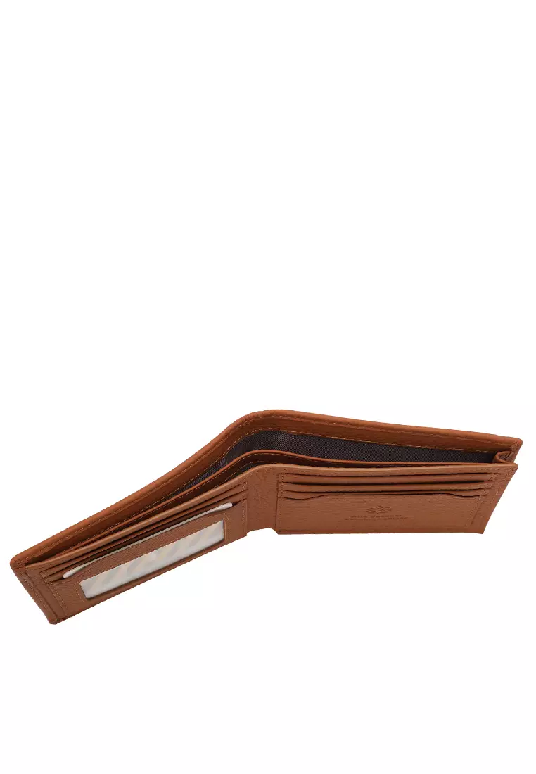 Men's Genuine Leather RFID Blocking Bi Fold Wallet