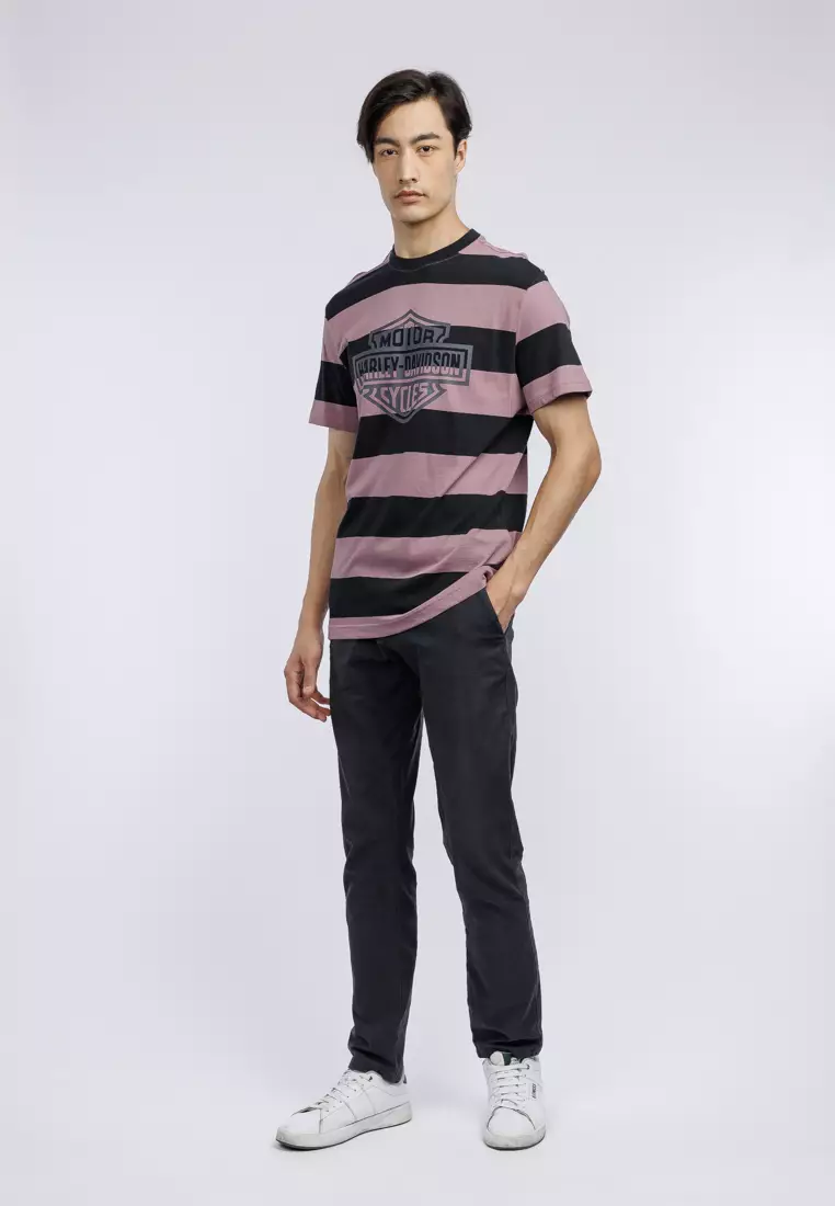 Harley-Davidson Bar & Shield Striped Tee
