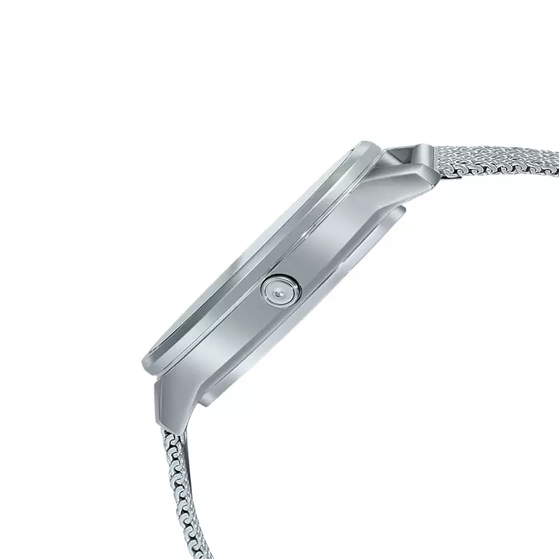 Jam Tangan Pria Casio General MTP-B200M-1EDF Dress Men Black Digital Analog Dial Mesh Band