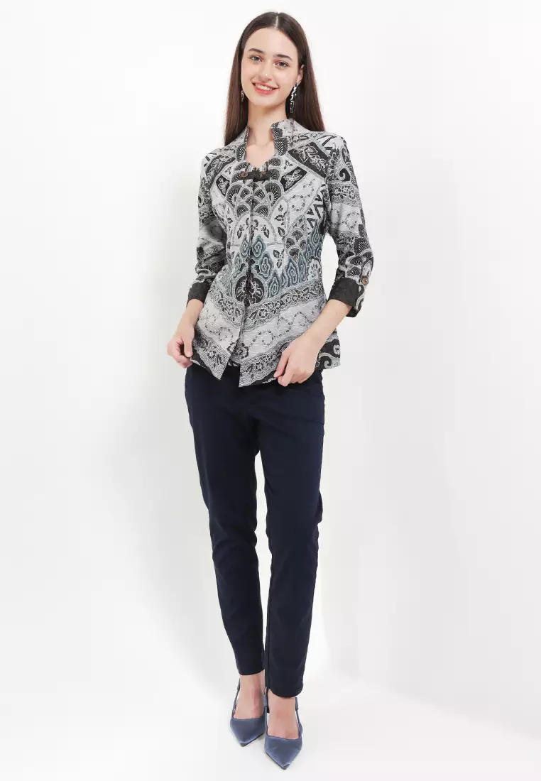 Blouse Regular Fit Batik Mega Mendung