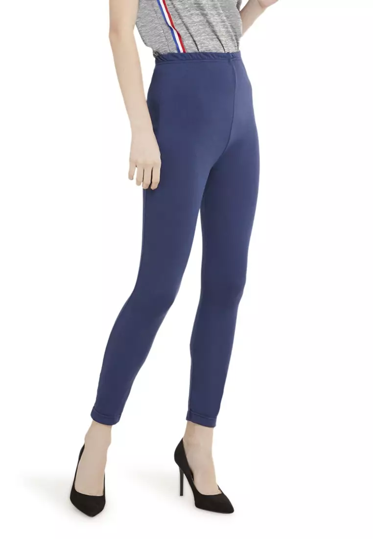 Celana Legging High Rise Polos Bawahan Wanita Premium Quality - Navy