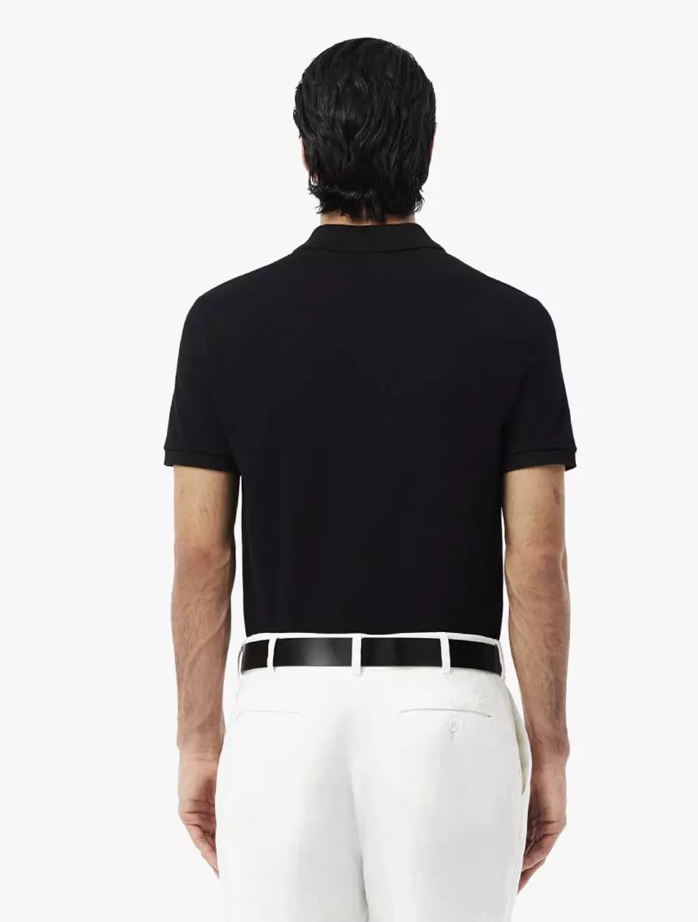 Slim Fit L.12.12 Piqué Polo Shirt - Black