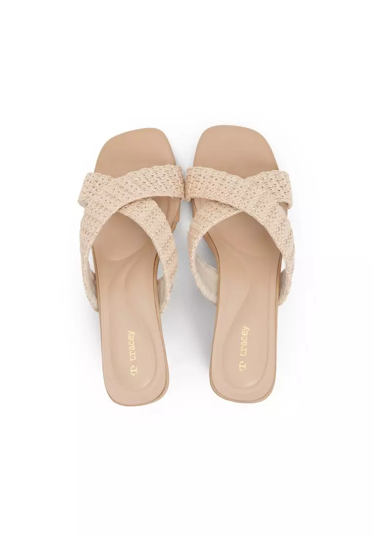 Criss-Cross Weave Sandals