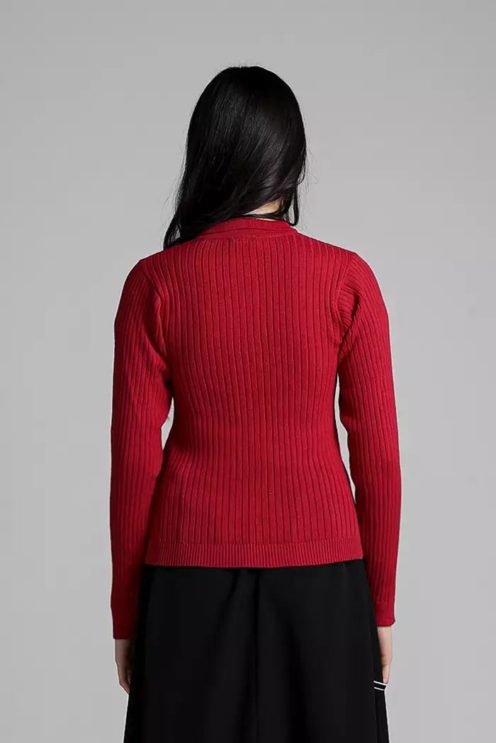 COTTONINK Studio - Atasan Rajut Knit Wanita Red Avenue #HolidayCollection