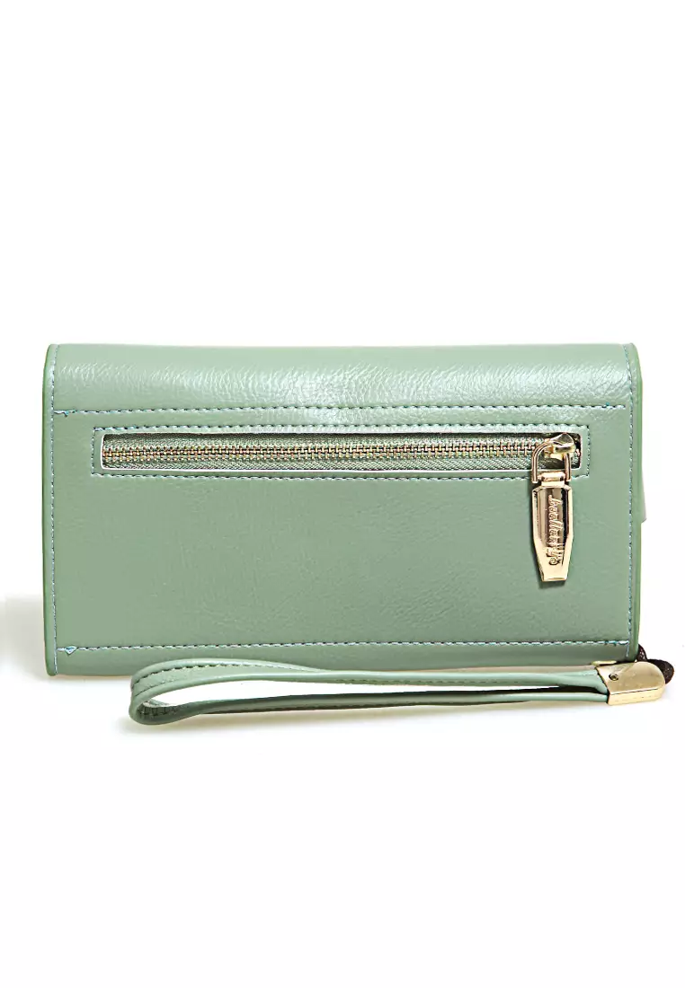 Clutch Wallet Dompet Wanita Model Panjang Handphone Slot Material Leather ORIGINAL