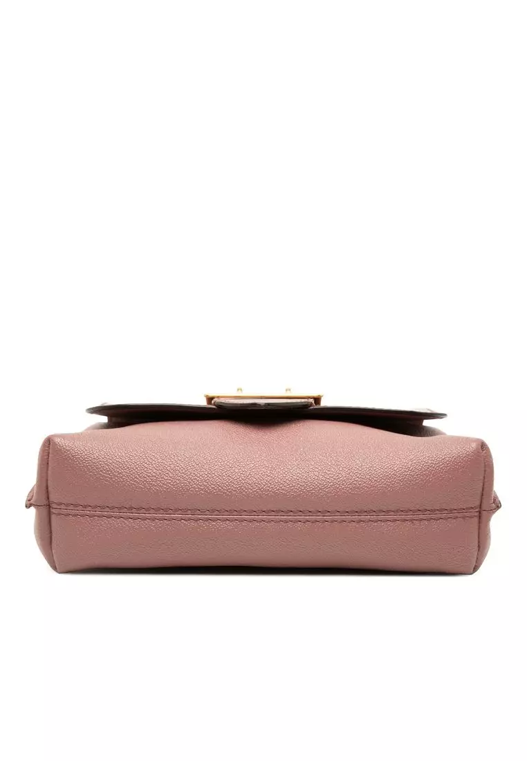 Pre-Loved Burberry Small Leather Medley Buckle Crossbody