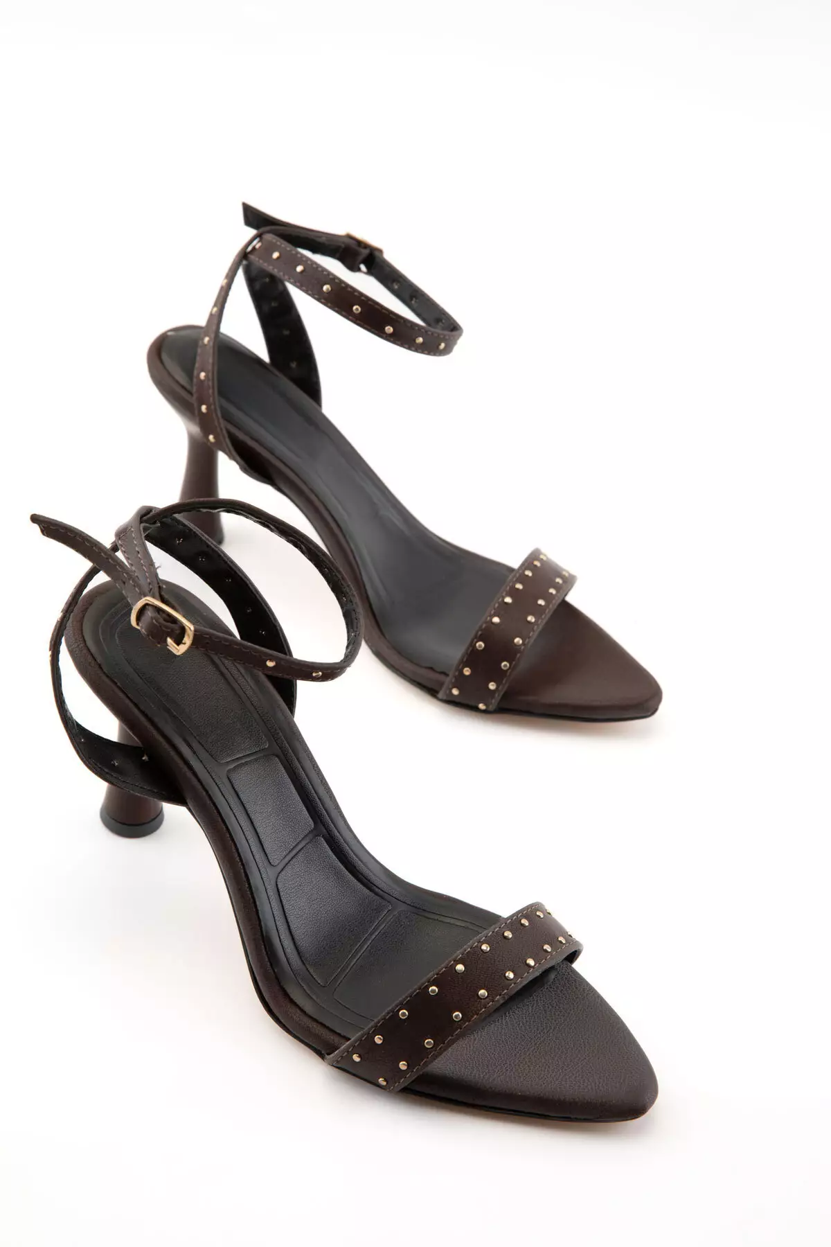 Brown Women'S Classic Heeled Shoes 21360