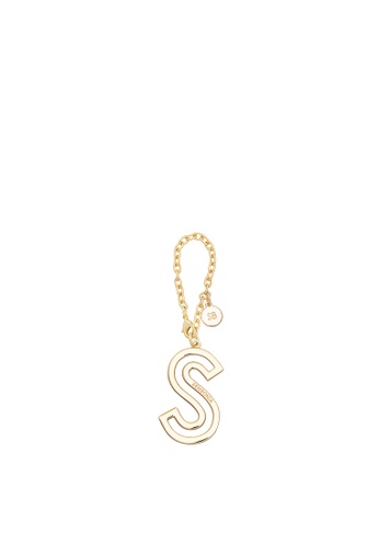 SEMBONIA gold Initial Bag Charm 5D07AAC63AFF60GS_1