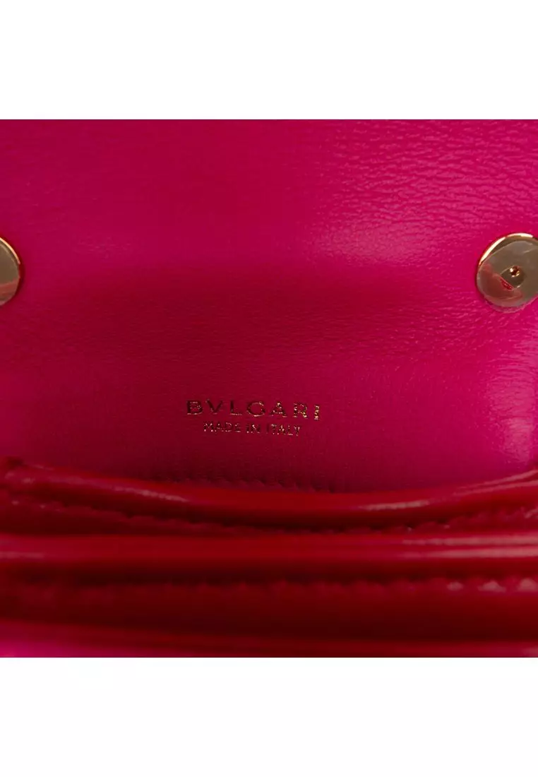 Pre-Loved Bvlgari Micro Calfskin Serpenti Reverse Top Handle Bag