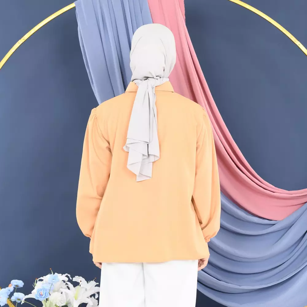 Enjely Kemeja Umpak - Biscuit M19667 R26S3