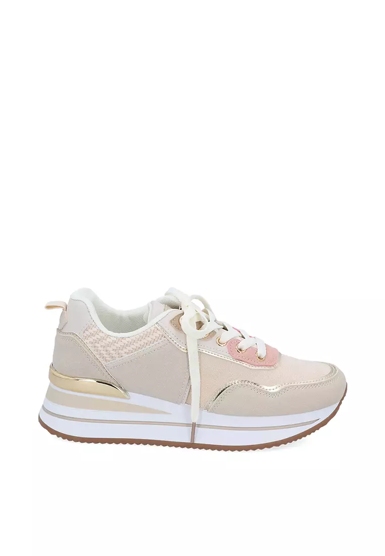 Discount on Carlo Rino  shoes - SKU: Medium Beige Althea Comfort Sneakers