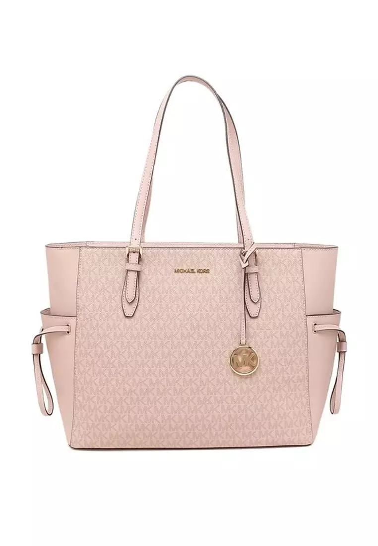 Michael kors large drawstring signature tote purse hot sale