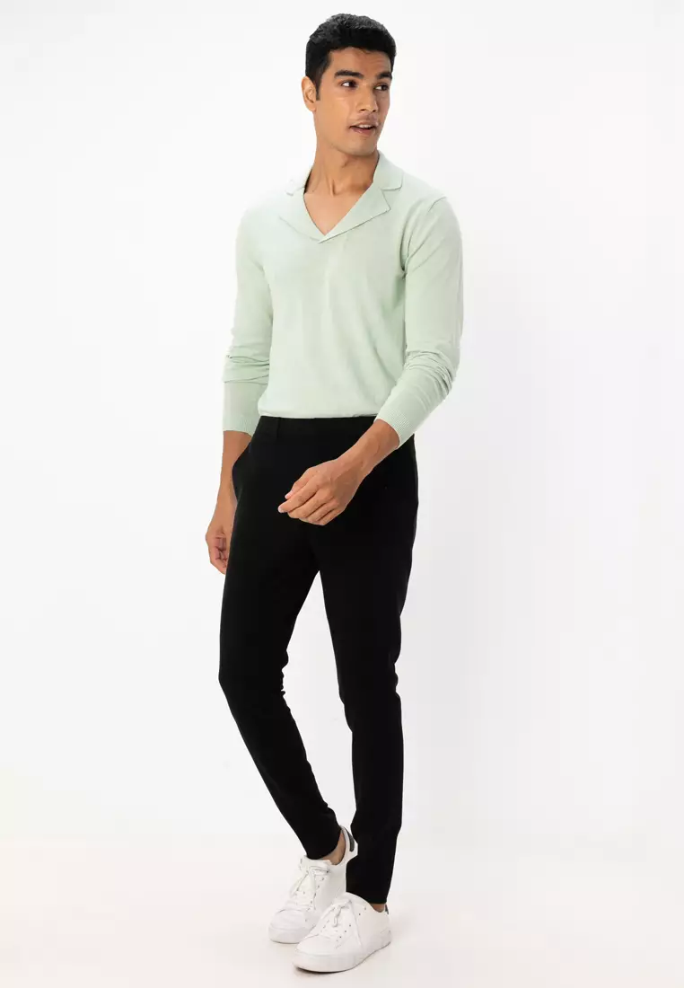 Knitted Revere Polo Jumper