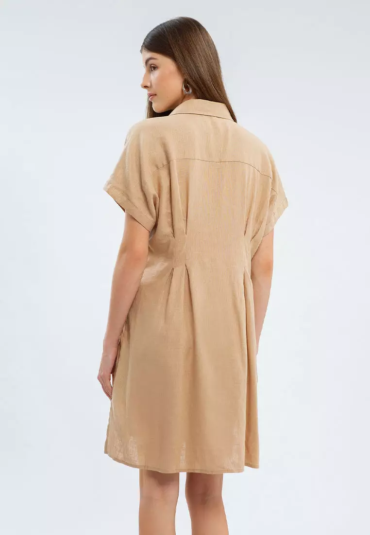Minimal Jessie Mini Dress Beige Size L