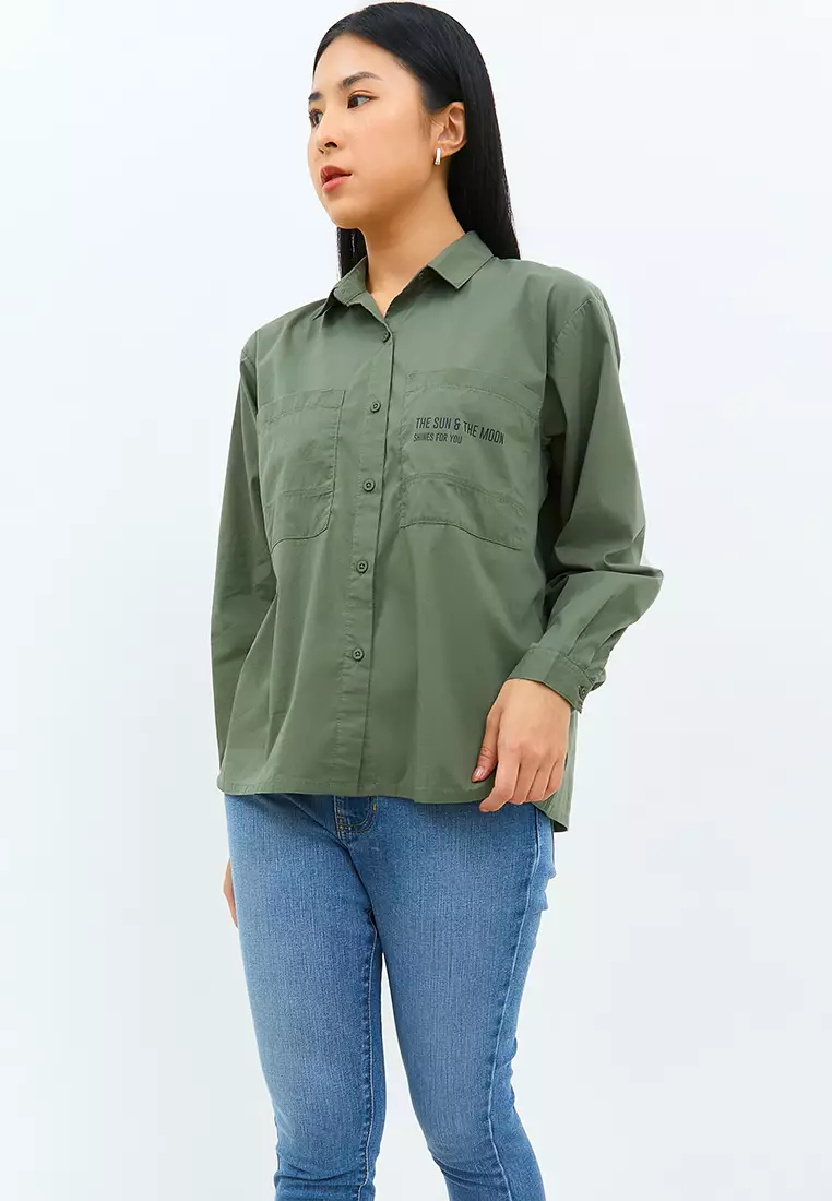 Jocelyn Green Oversize Shirt (G.11636)
