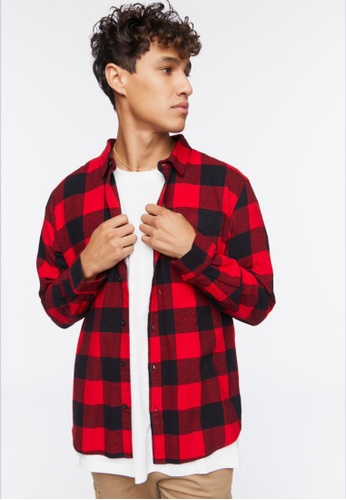 Buffalo Plaid Men's Heritage Flannel Shirt - Little Blue House UK