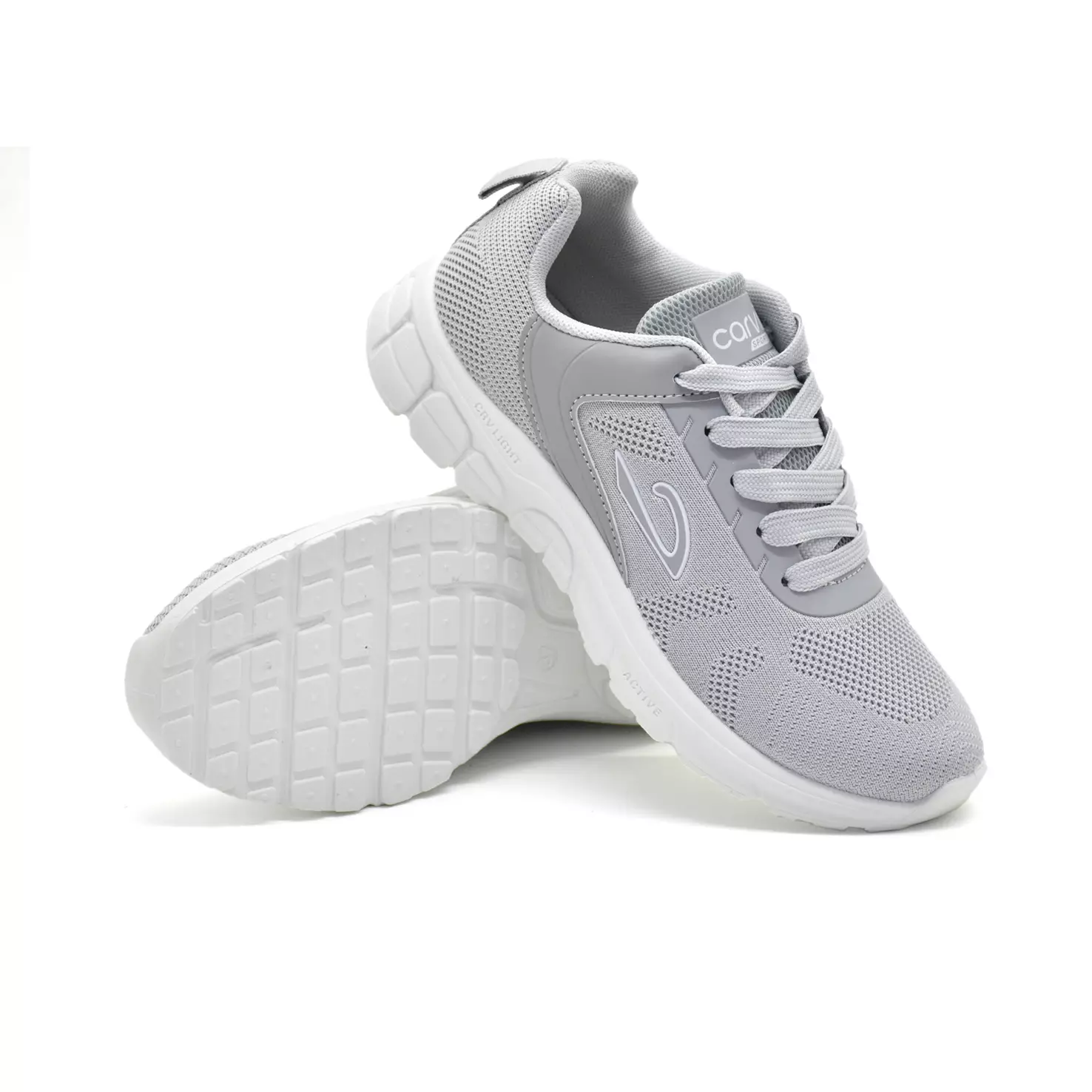 Carvil Sepatu Sekolah Anak Archie-02 LT Light Grey