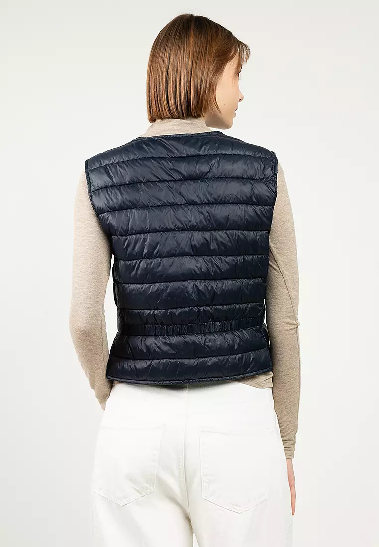 Veste Décontractée Chic Vero Moda VMSORAYASIV WAISTCOAT - Mellény - Black/fekete Veste Courte Décontractée