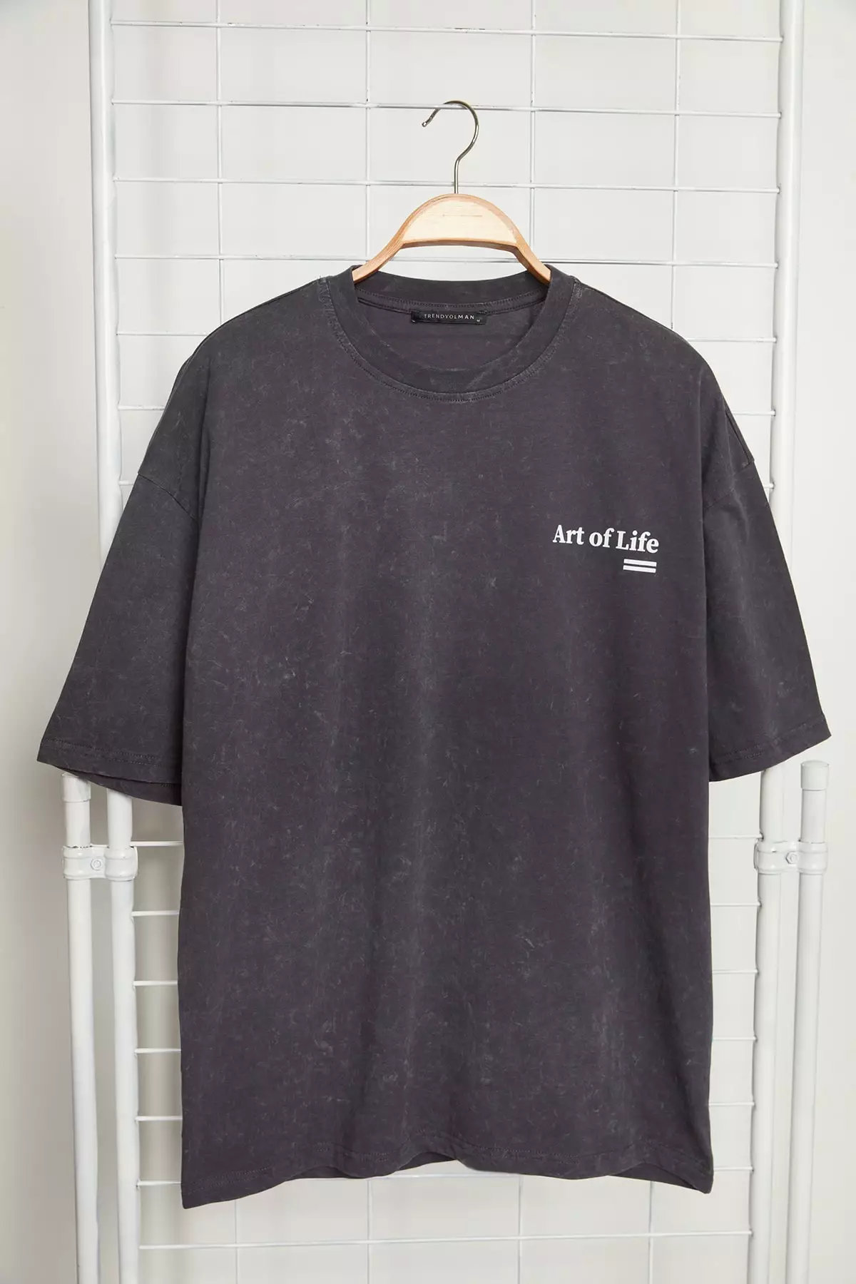 Faded-Effect Printed T-Shirt