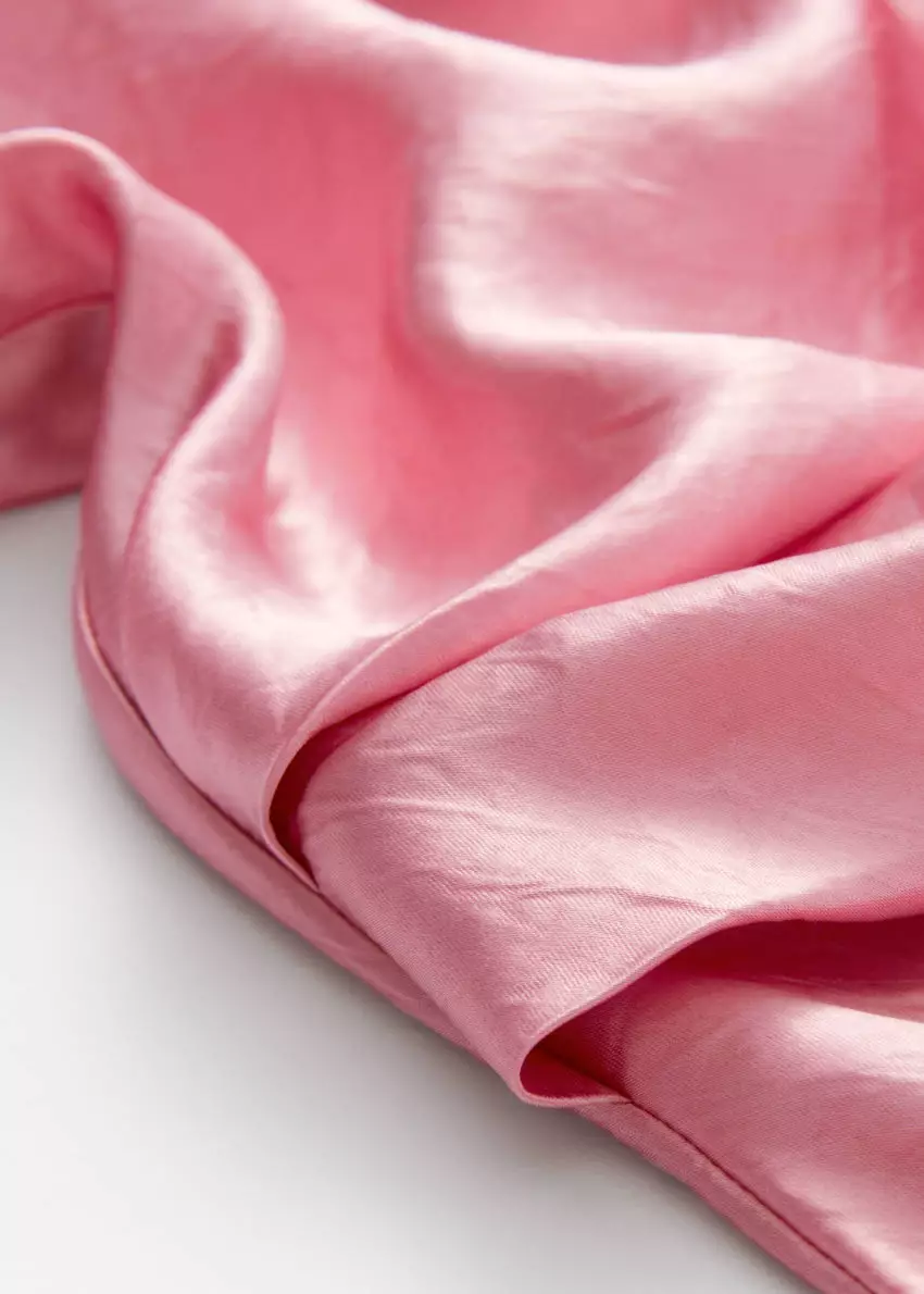 Bias-Cut Satin Midi Dress