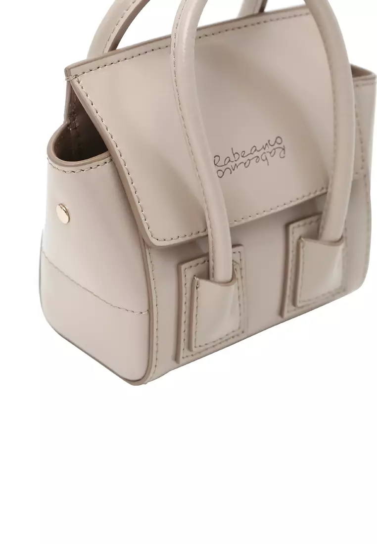 [Online Exclusive] UNNI Nano Top Handle Bag - Warm Grey