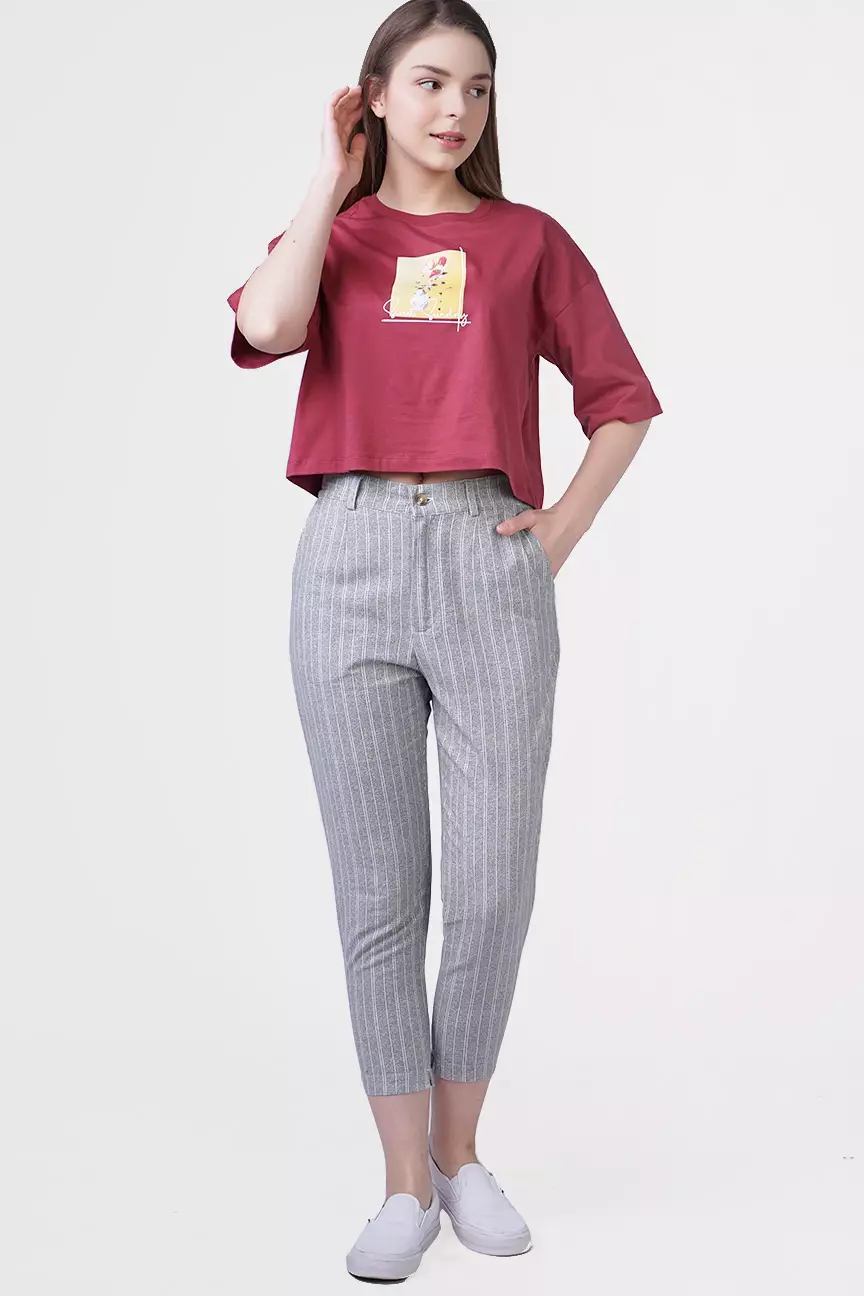 Kaos Wanita Moneto Mineral Red