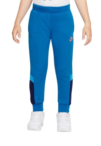 Nike blue Nike Boy's Blocked Pants (4 - 7 Years) - Imperial Blue 7C976KAD45337BGS_1