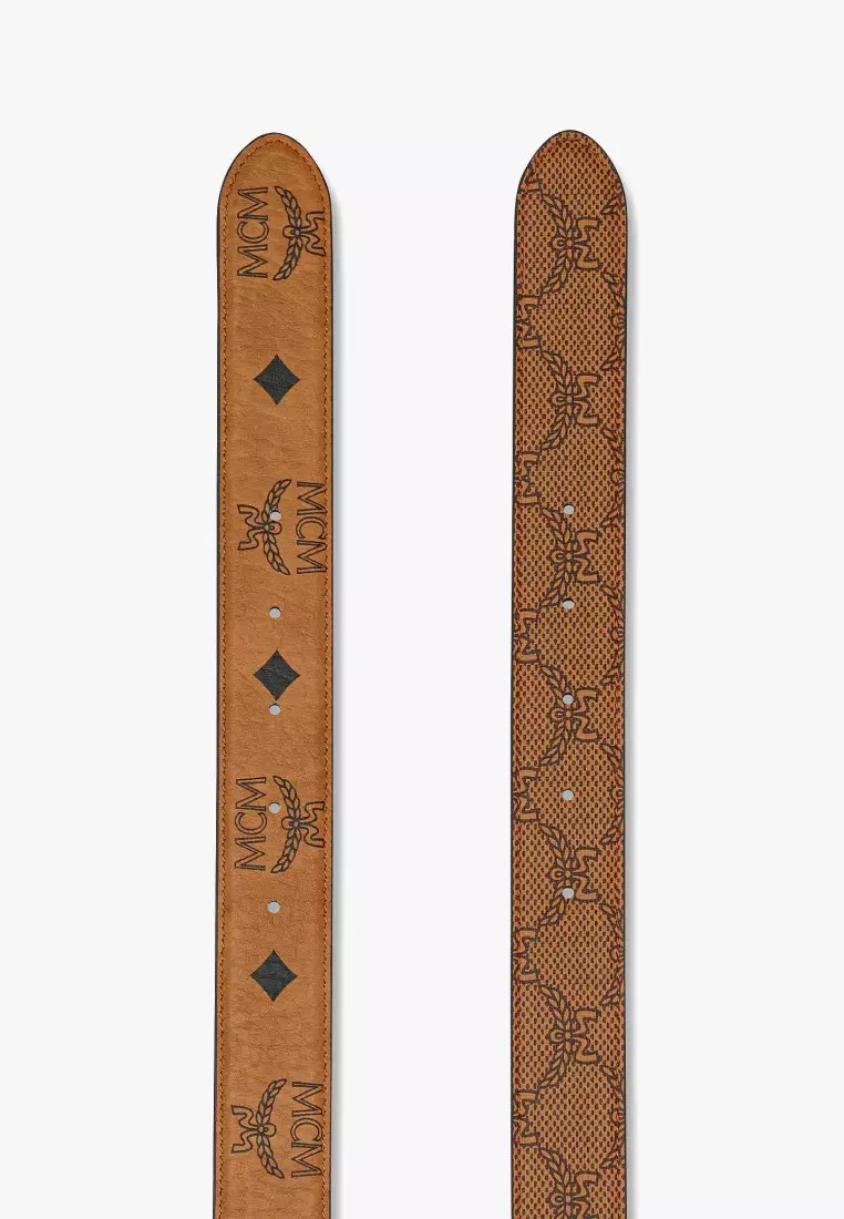 Diamond Buckle Reversible Monogram Belt