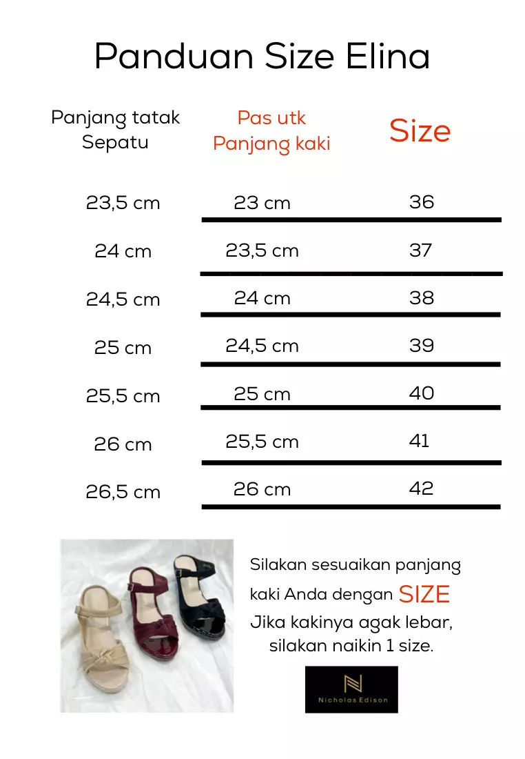 Wedge Elina Maroon