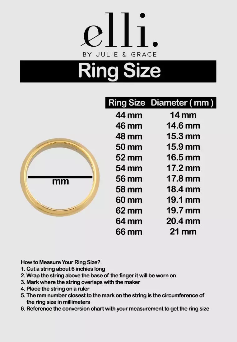 Ring Band Memoire Glass Beads Gold Plated