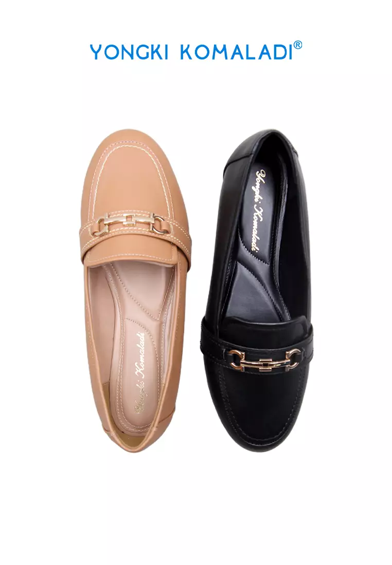 YONGKI KOMALADI SEPATU LOAFER WANITA OL-PRN302-24 CAMEL