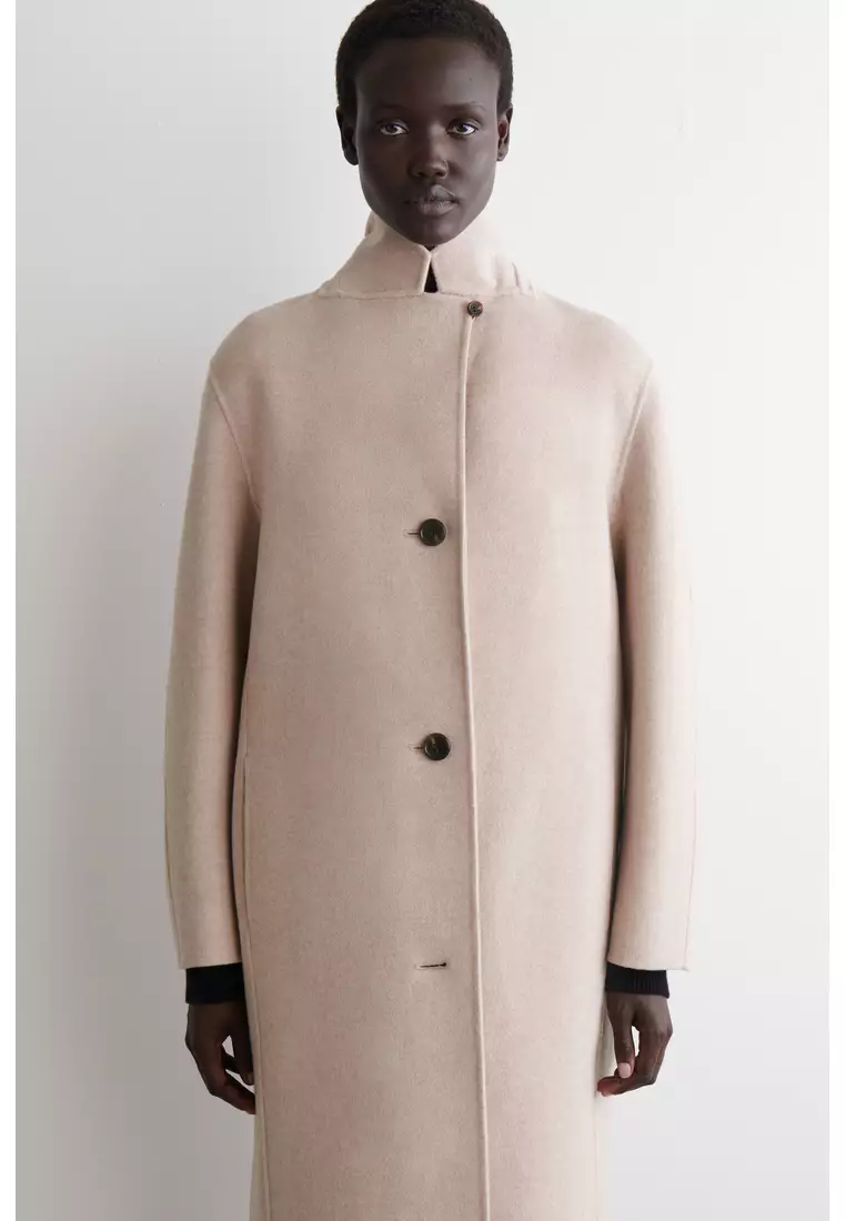 DOUBLE-FACED WOOL LONG COAT