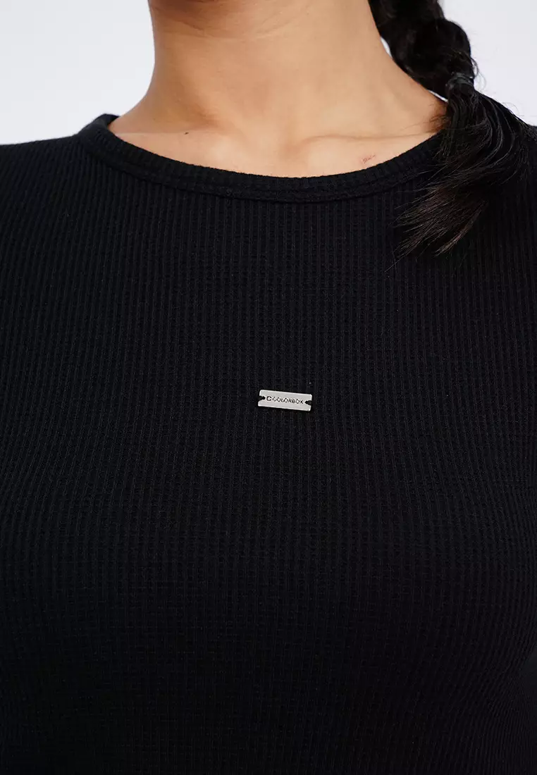 Cap Sleeve Fitted T-Shirt