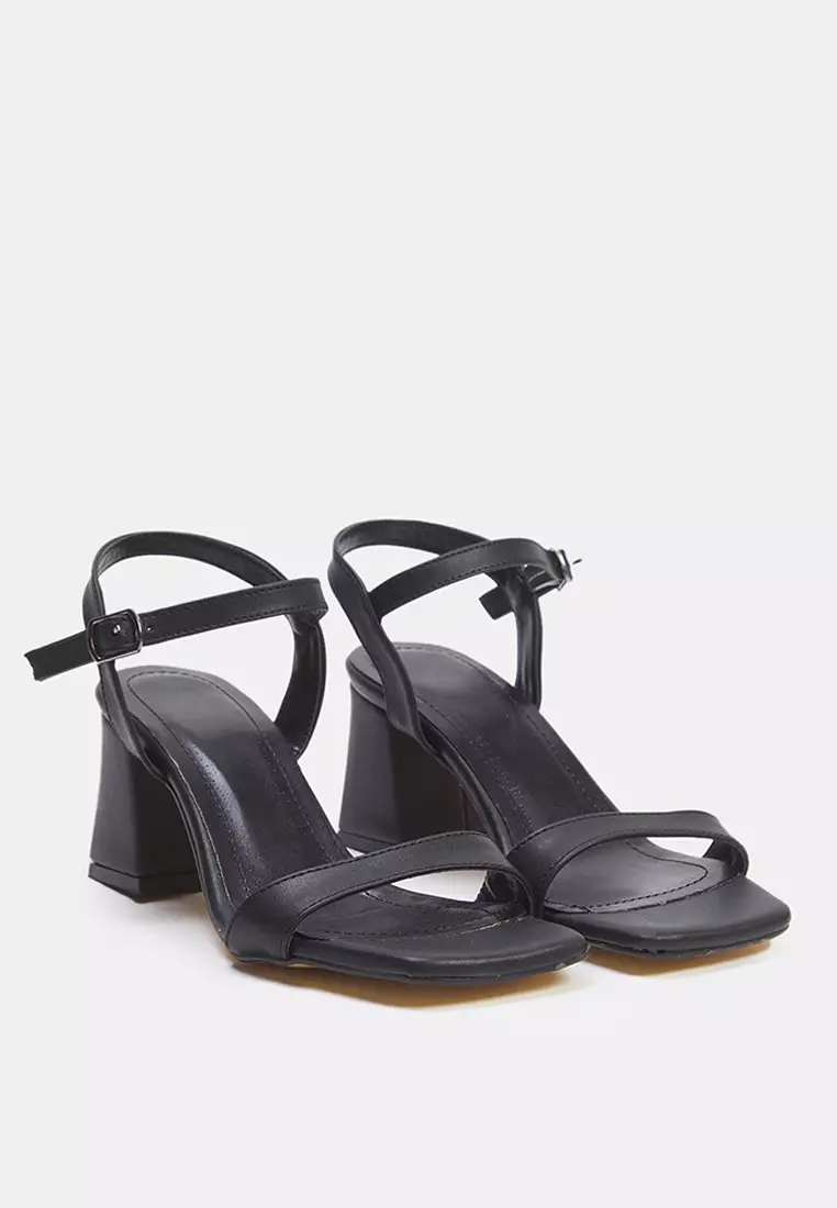 Square Toe Block Sandals