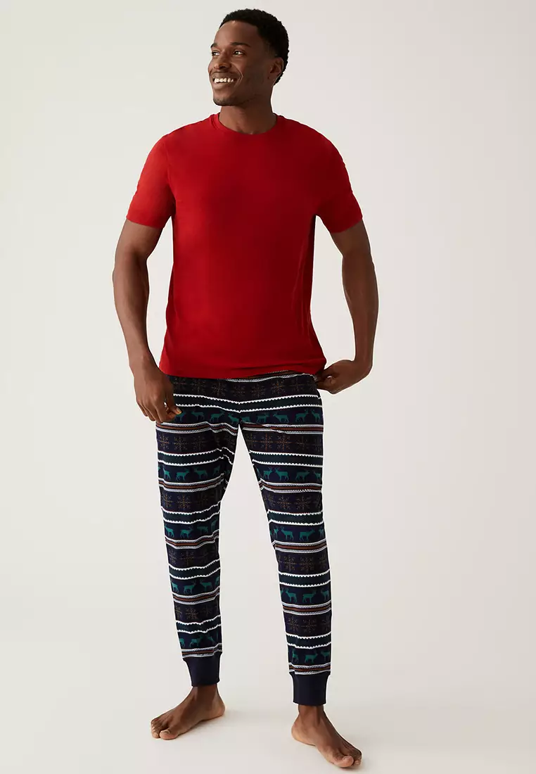 Mens sales stag pyjamas