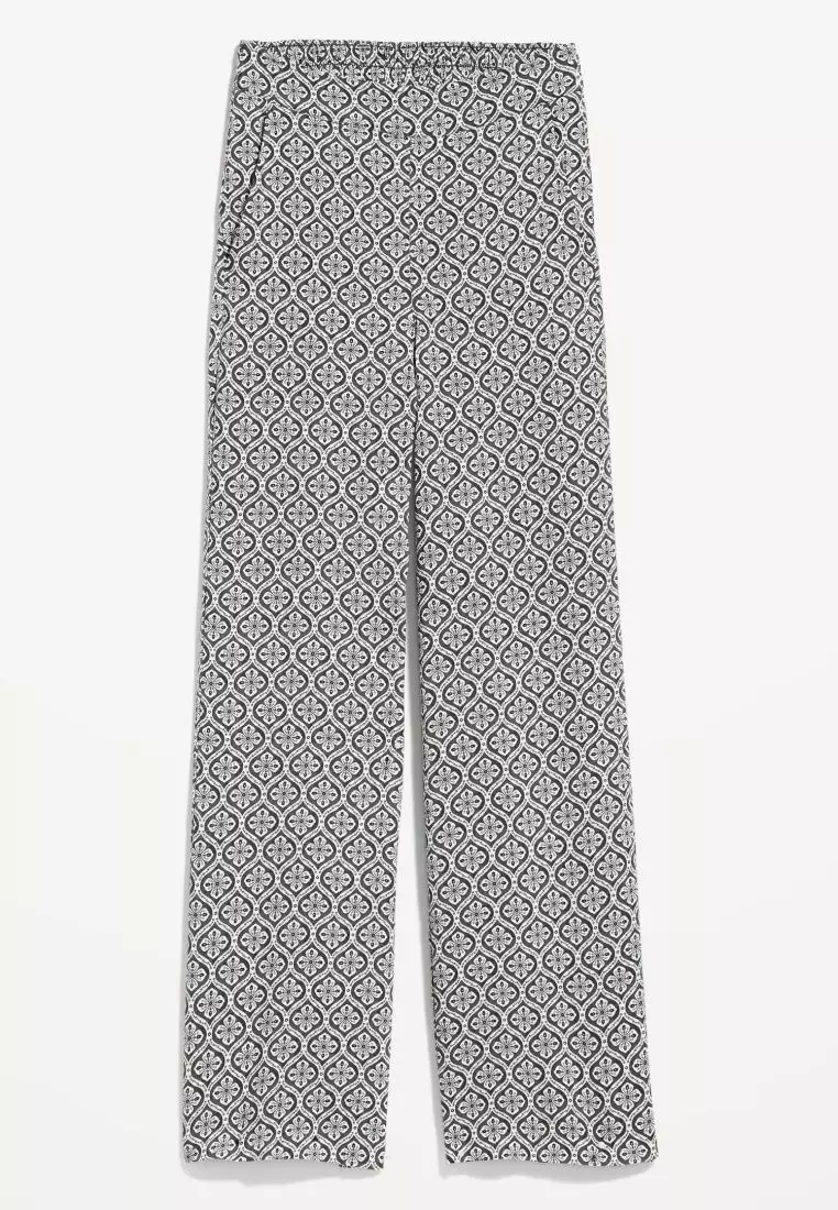 High-Waisted Playa Soft Spun Wide Leg Pants For Women