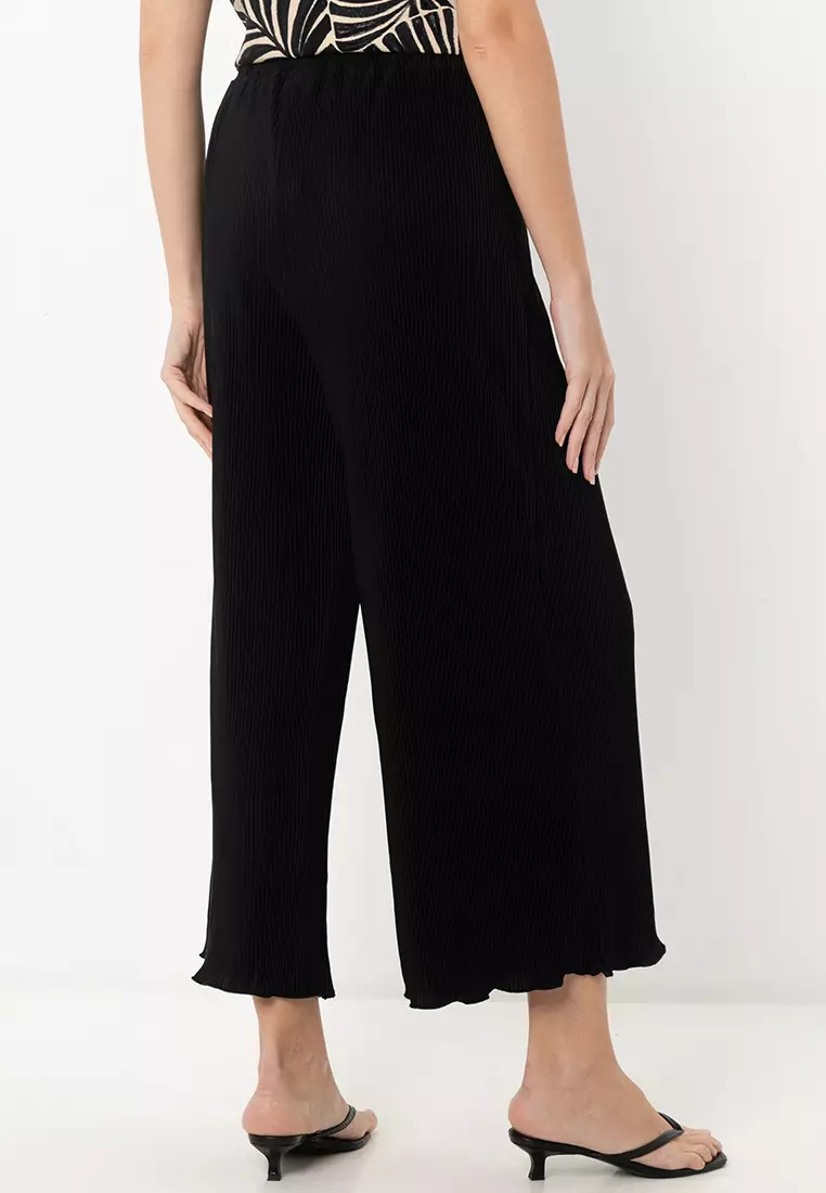 Kalya Plisse Culotte Pants