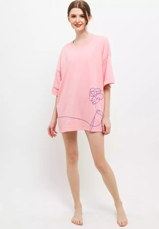 Daster Mini Dress Sleepwear