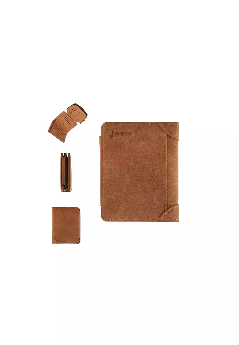 Dompet Pria Bahan Kulit PU Leather Premium BAEOS