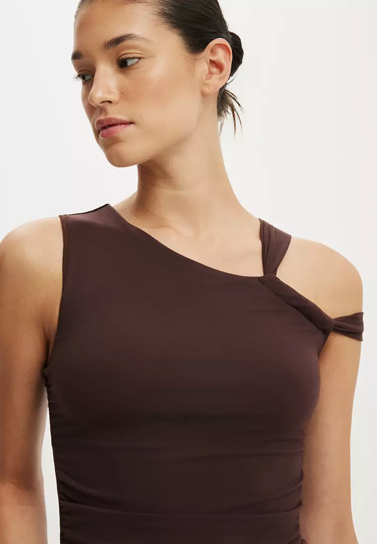 Addison Twist One Shoulder Top