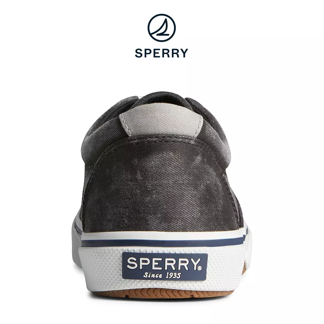 Men's Halyard Saltwashed Sneaker - Black (STS23579)