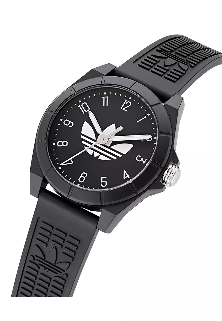 Adidas Gents Project Four - Jam Tangan Analog Pria - Black Rubber Strap - AOST24568