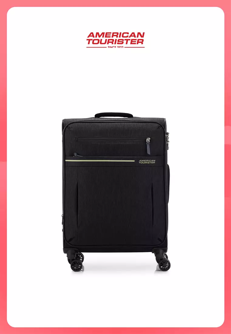 American Tourister Koper Softcase Sky Blaze Medium 24 Inch Exp TSA V2 - Black