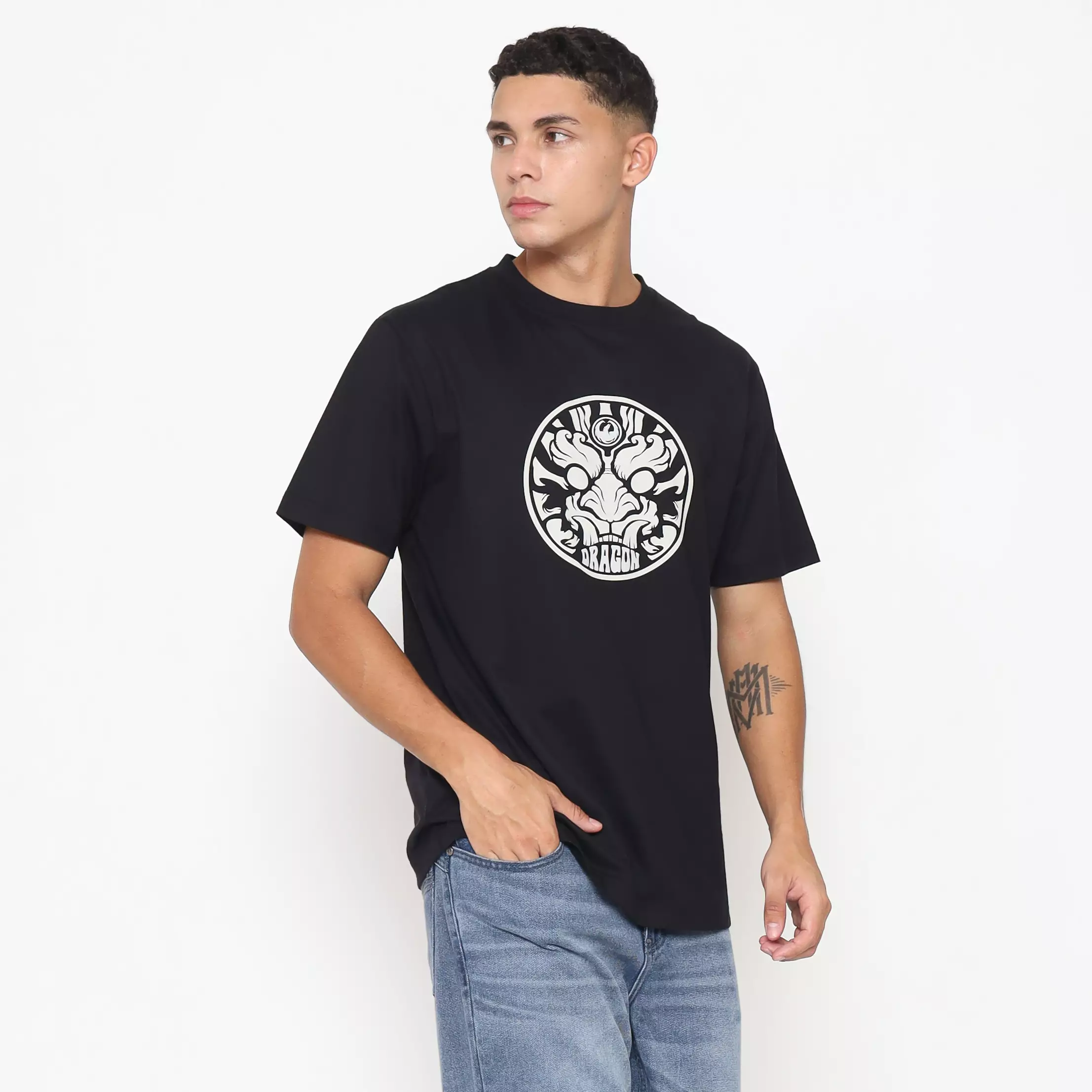 Dragon Kaos lengan pendek Pria Elbraman Planet Surf