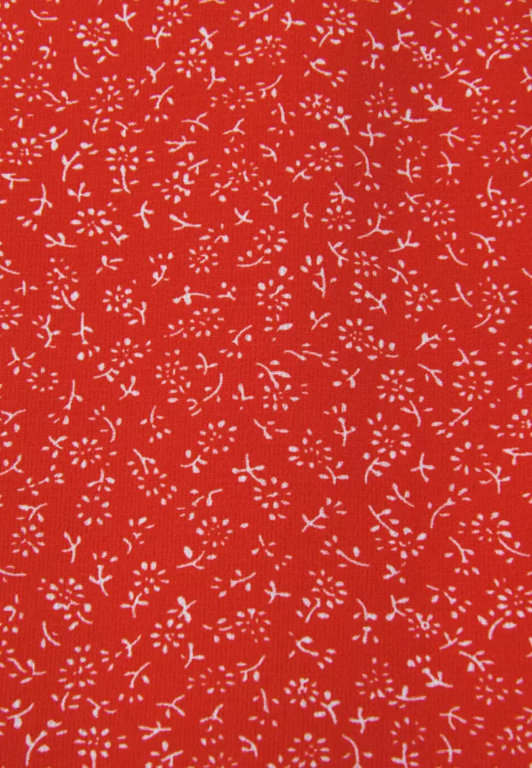 Kew Red Printed Blouse