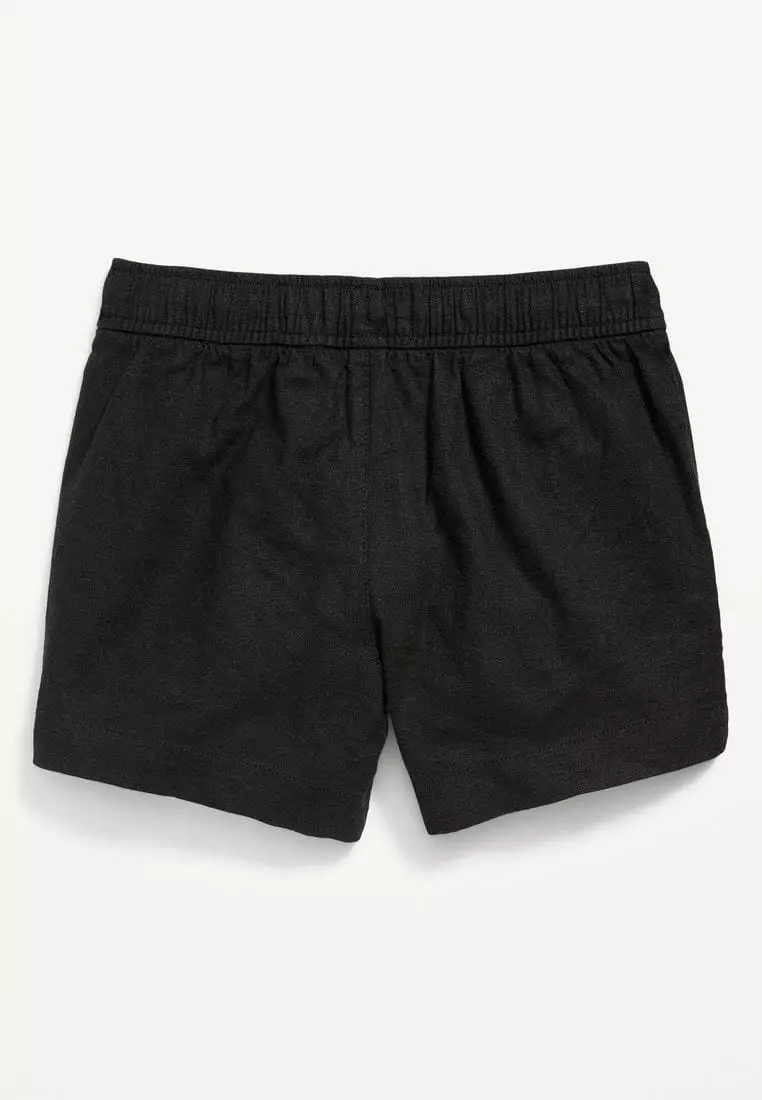 Linen-Blend Drawstring Shorts For Girls