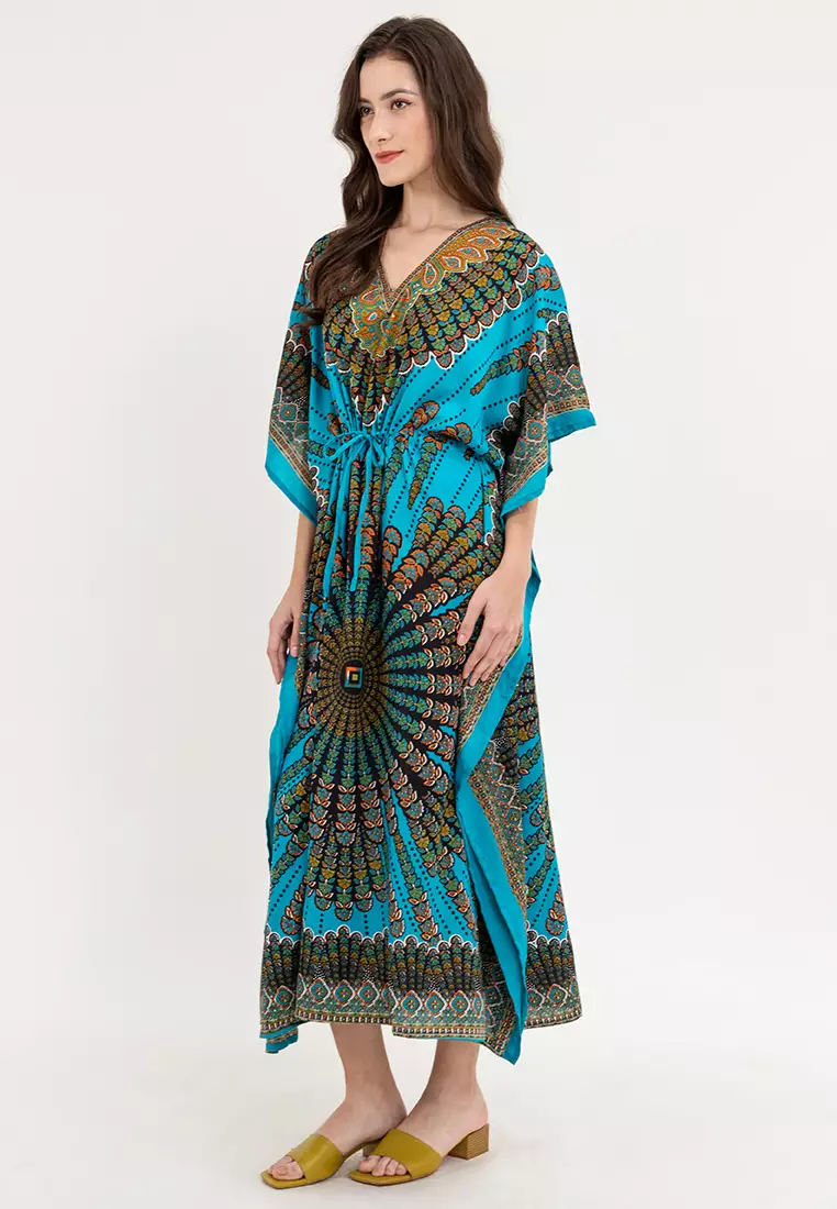 Victoria Vneck Kaftan Dress