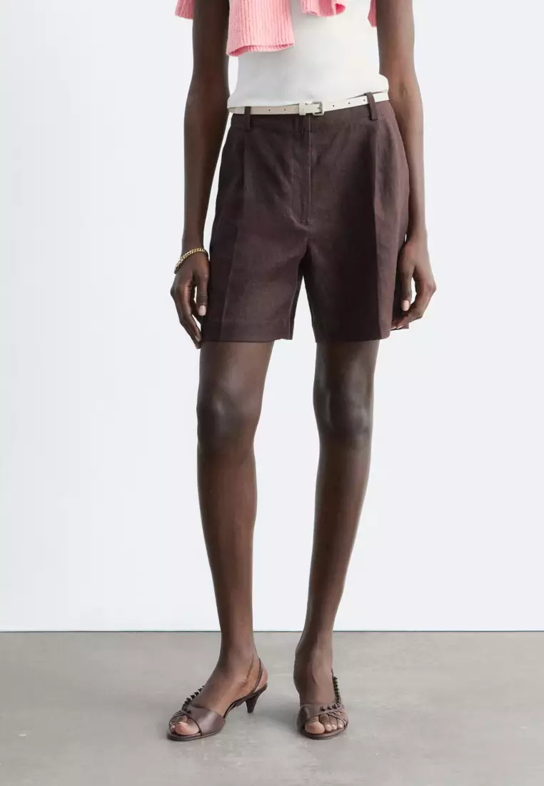 Tailored Linen Shorts