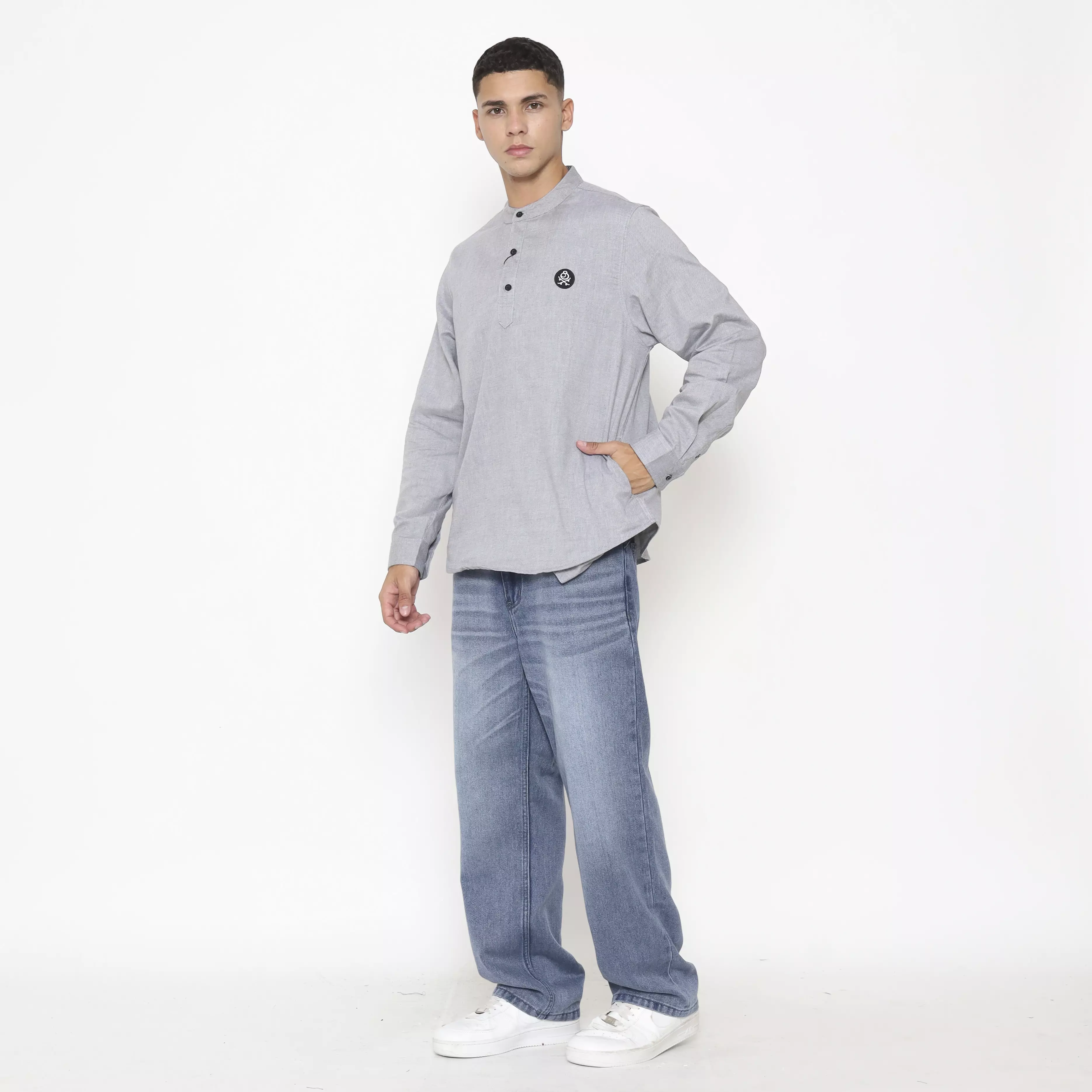 Juice Ematic Kemeja Lengan Panjang Pria Corgee Koko Men Shirt Long Planet Surf