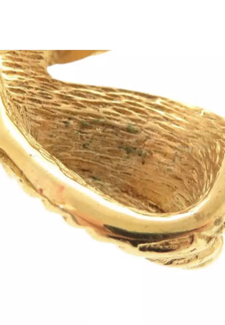 Pre-Loved Dior Gold Plated Strass Bow Brooch